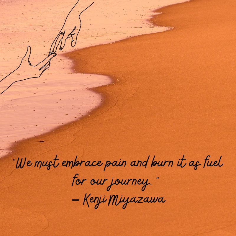 inspirational cancer patient quotes - embrace pain and burn it as fuel