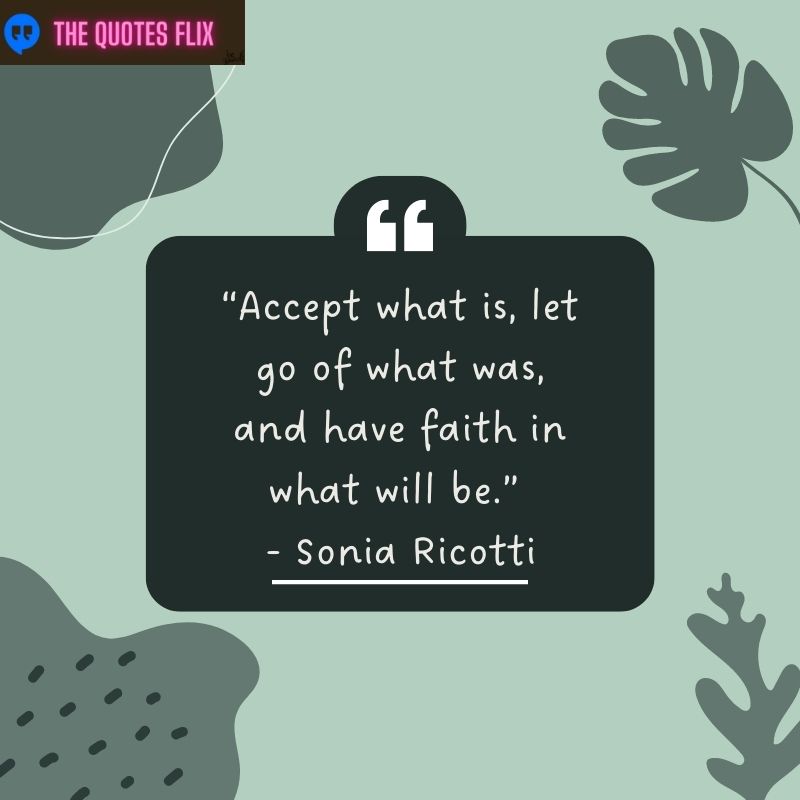 inspirational quotes for cancer patients - accept what let go faith what