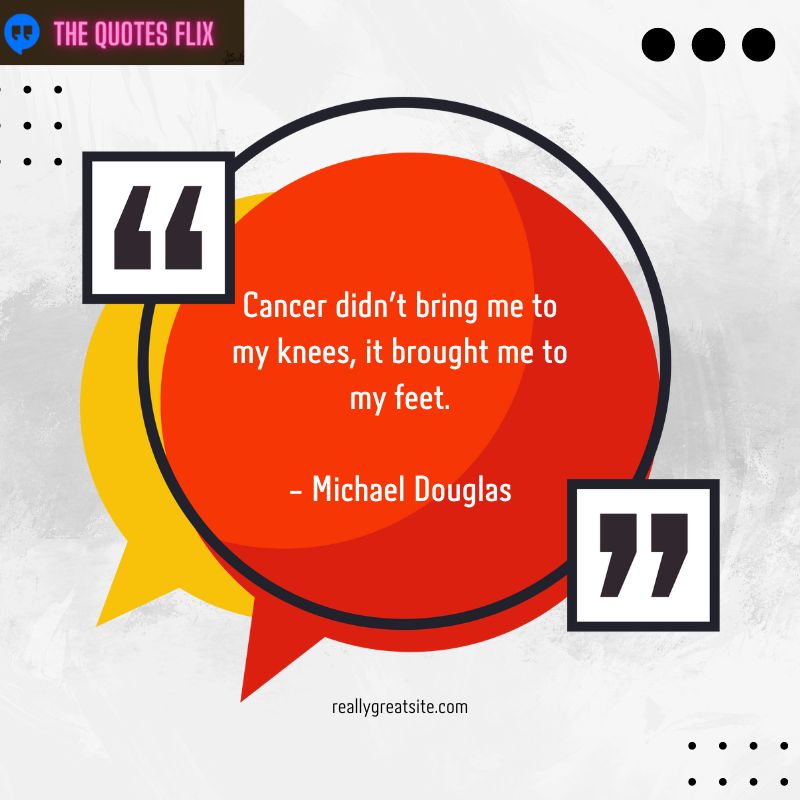 inspiring quotes for cancer patients - cancer didnt bring my knees