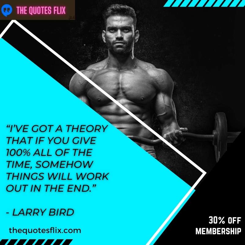 athlete quotes - got theory that 100 somehow things