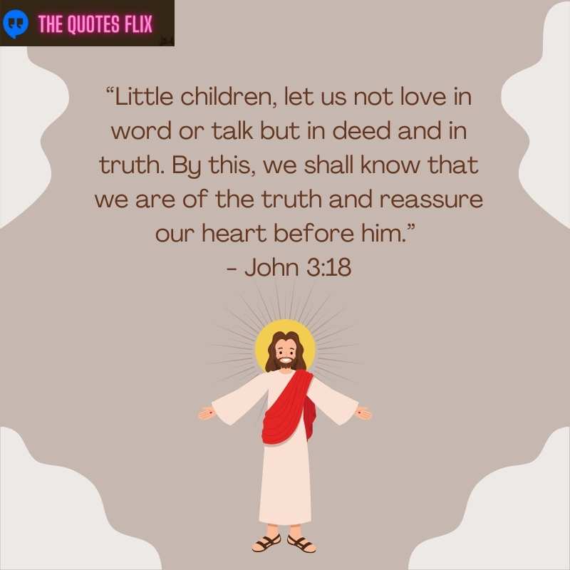 bible quotes about god love - little children let us love - john