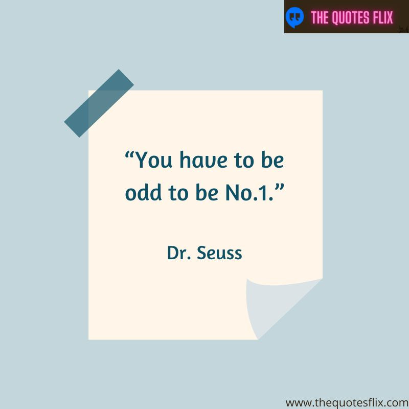 famous success motivational quotes for students – you have to be odd to be no 1