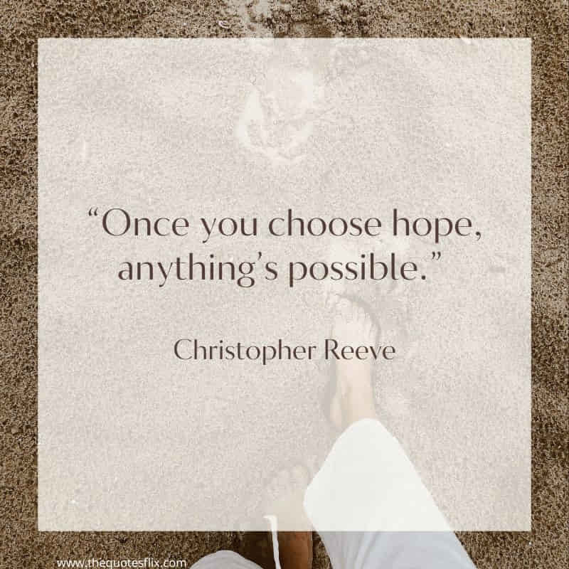 inspirational cancer quotes – once hope possible