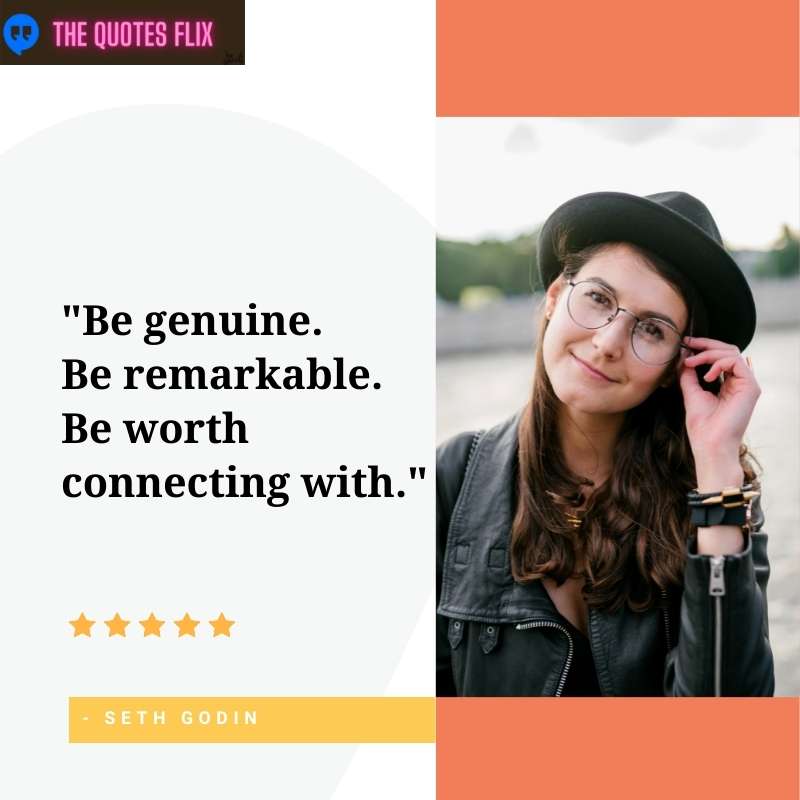 inspirational customer service quotes - be genuine remarkable connecting with