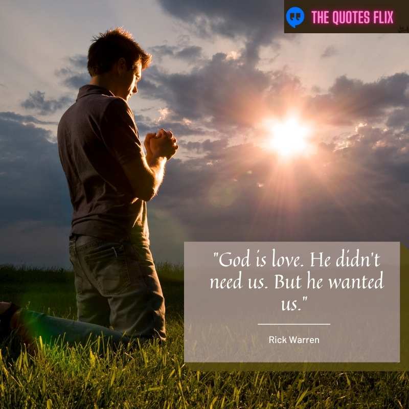 love religious quotes - god is love - rick warren