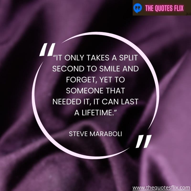 positive dental inspirational quotes – it only takes a split second to smile and forget