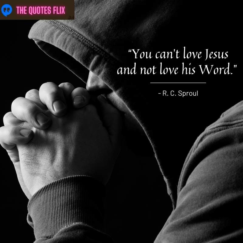 religious quotes about love - cant love jesus and not love his word