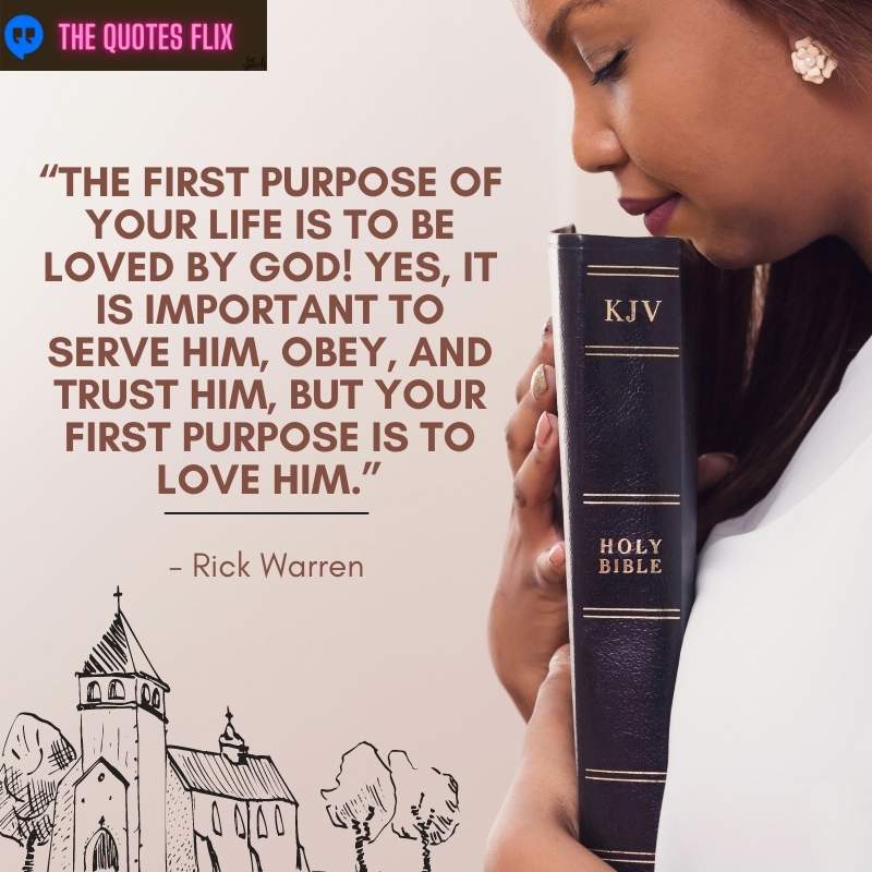 religious quotes about love - first purpose of life loved by god