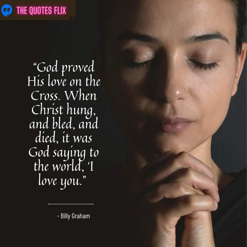 religious quotes about love - god proved his love on cross