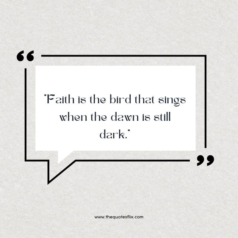 cancer quotes inspirational – faith bird sings dark