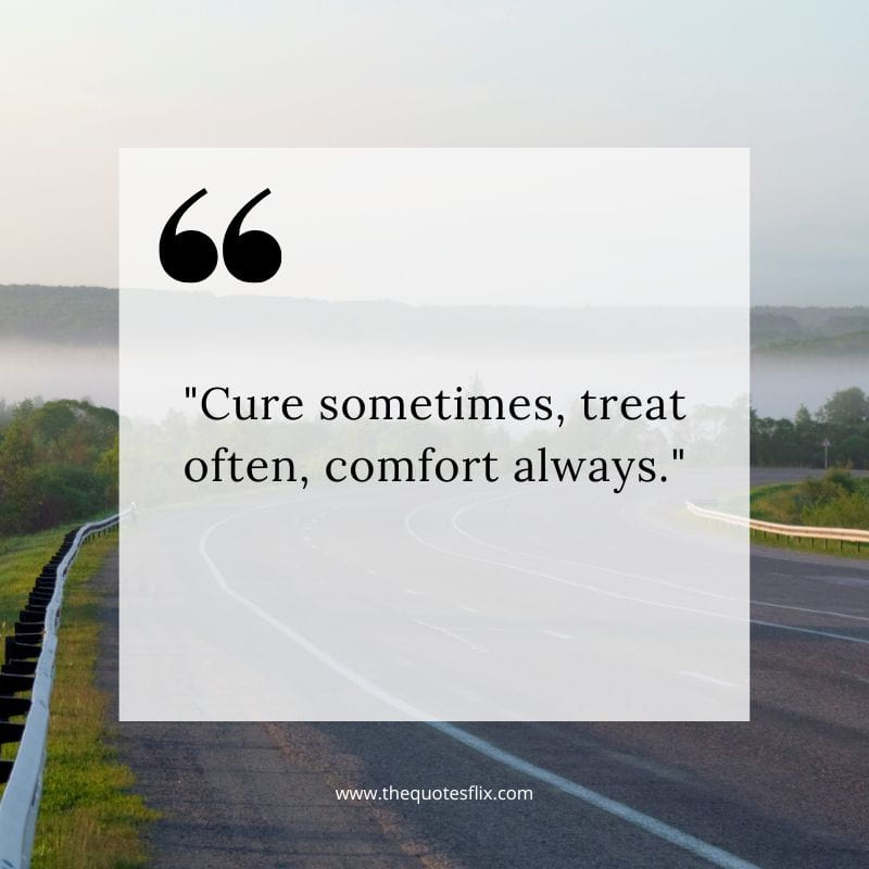 quotes on cancer survivors – cure treat comfort always