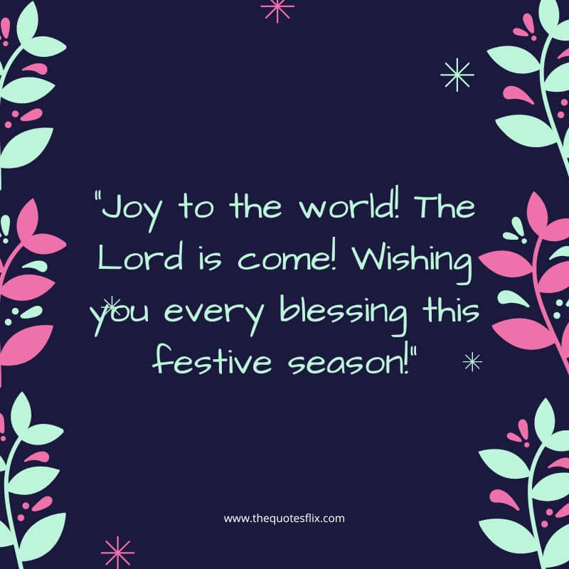 Christmas quotes – joy world blessing season