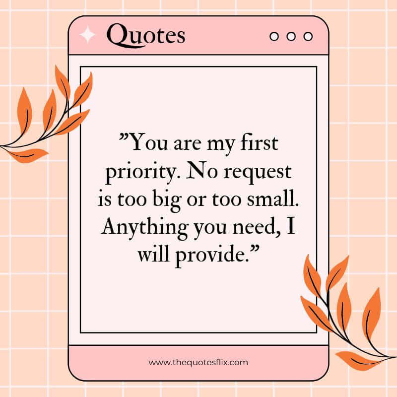 cancer inspirational quotes – you are my first priority