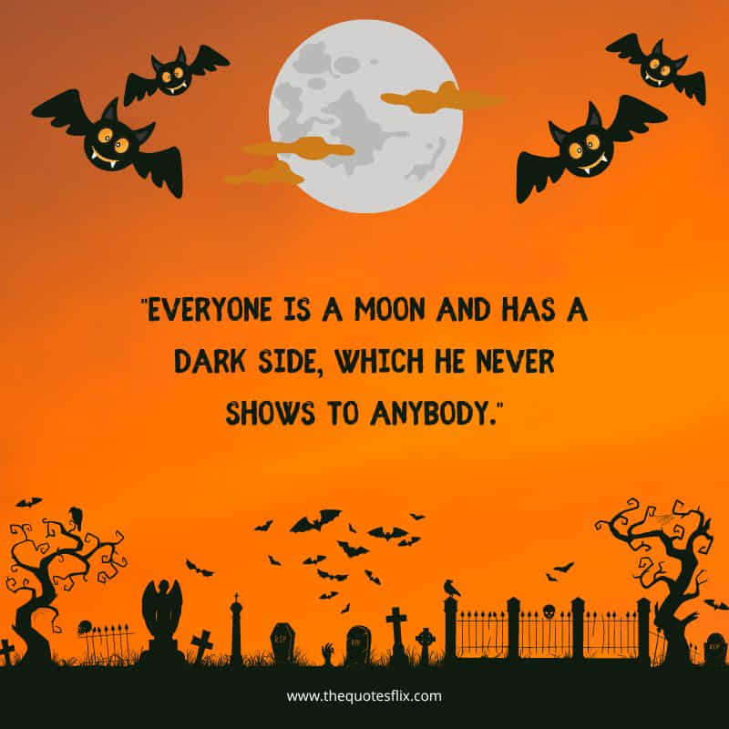 halloween funny quotes – moon has dark side