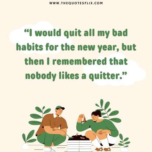funny quotes for happy new year – quit habits new year likes