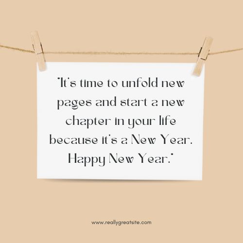 happy new year 2023 postive quotes – time pages start chapter happy