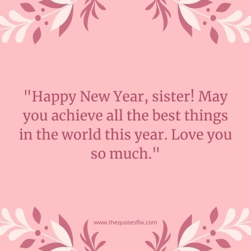50 Happy New Year Wishes for Sisters