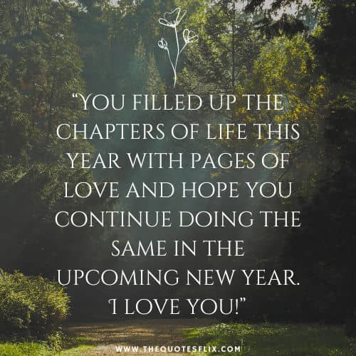 love quotes for new year – chapters life love hope new year