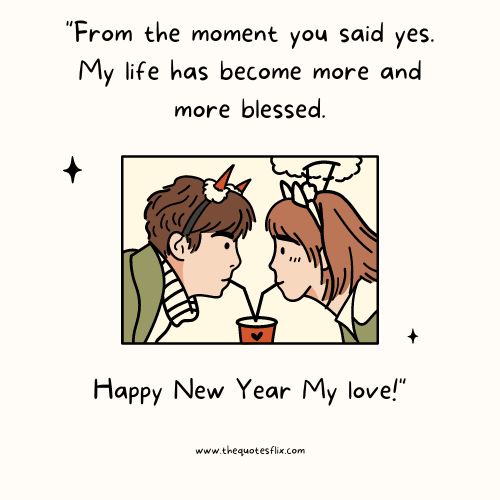 new year quotes about love – moment life blessed happy love