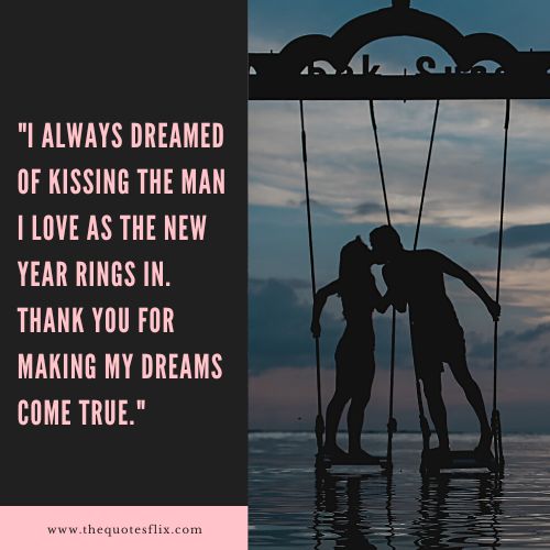 new year quotes of love – dreamed kissing love thank you dreams