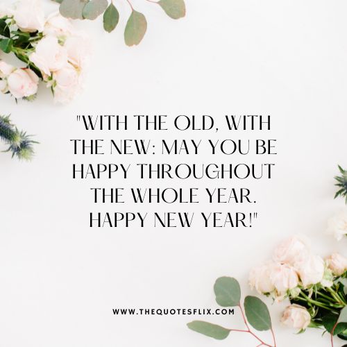 new year quotes of love – old new happy whole year