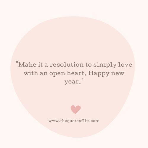 new year quotes of love – resolution love heart happy year