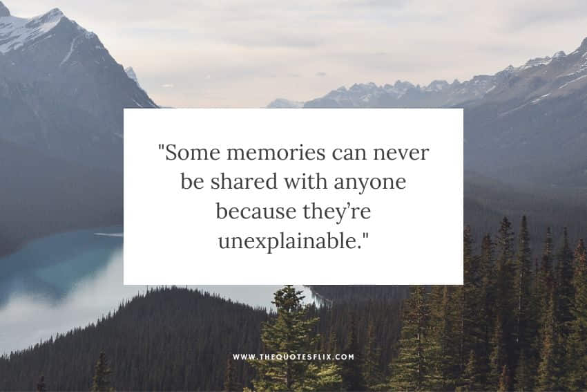 best deep emotional relationship quotes - memories shared unexplainable