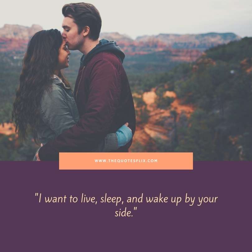 deep love quotes for him - live sleep wake up side