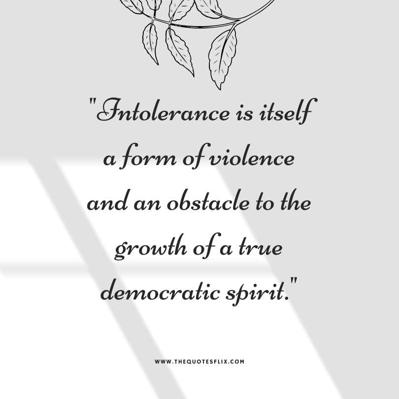 mahatma gandhi quotes - intolerance violence obstacle growth spirit
