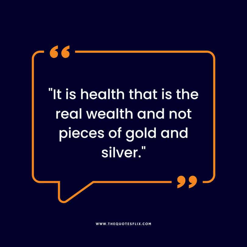 quotes of mahatma gandhi - health real wealth pieces gold silver