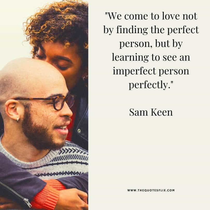 romantic deep love quotes for her - love finding learning imperfect person perfectly