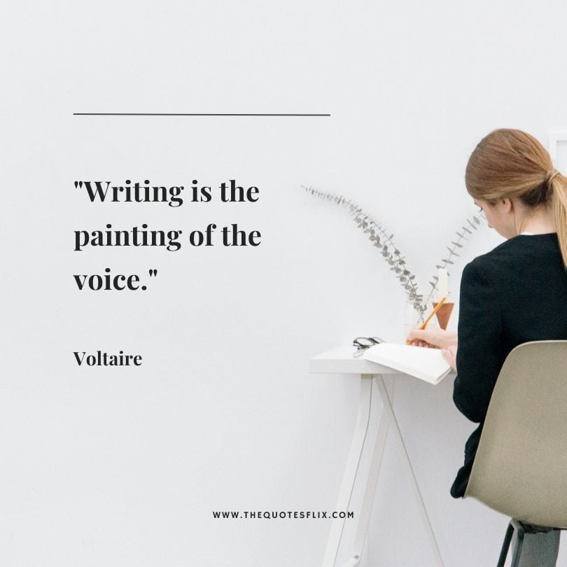 motivational quotes on writing - writing is painting of the voice