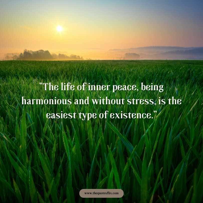 Norman Vincent Peale Quotes and Sayings - life of inner peace without stress is easiest type