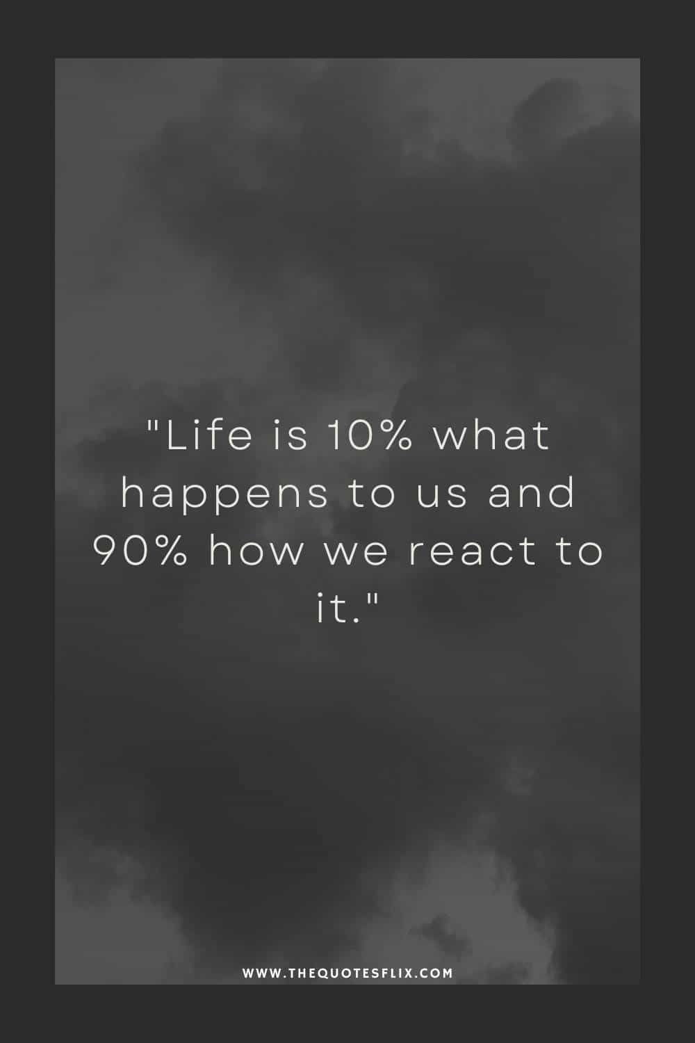 cancer survivor quotes - life is what happens and how we react