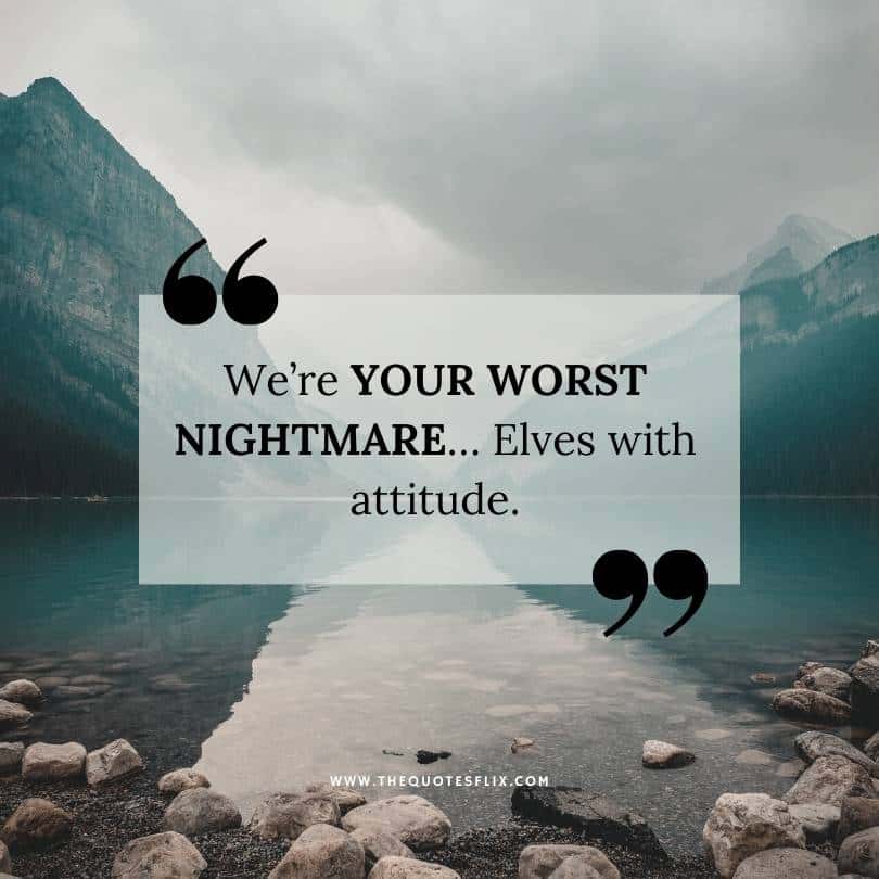 Best Disney Christmas Quotes inspirational - your worst nightmare attitude