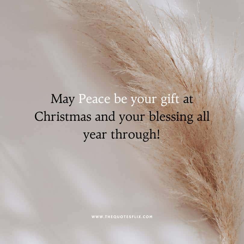 christmas quotes religious - may peace be your gift at christmas