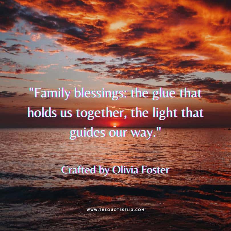 god bless quotes - family blessing hold us together