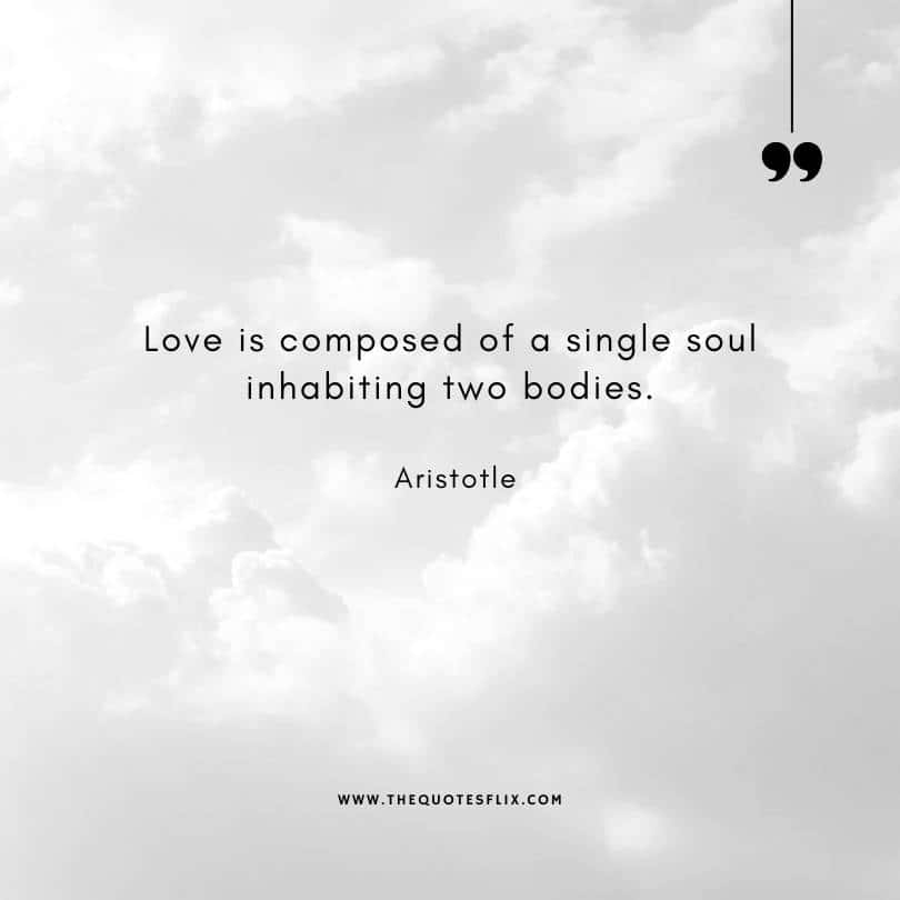 famous authors quotes - love composed single soul two bodies