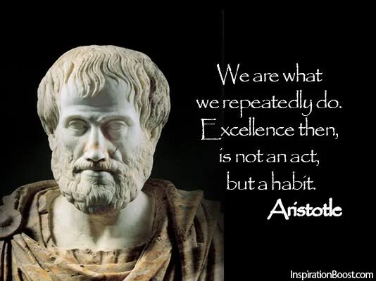 We are what we repeatedly do aristotle quotes